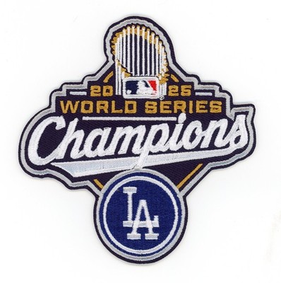 LA Dodgers 2025 World Series Champions Patch   Iron-On Badge