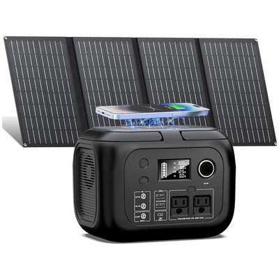 Solar Generator 300W Peak, 260Wh Power Station + 40W Panels