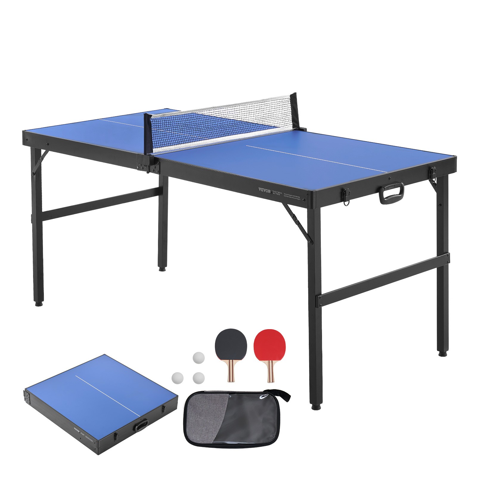 VEVOR Mid-Size Foldable Ping Pong Table