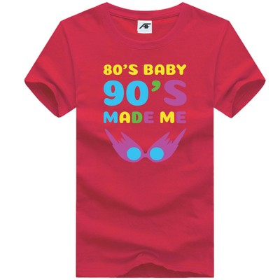 80s Baby 90s Made Me T-shirt for Women And Kids, Vintage Design