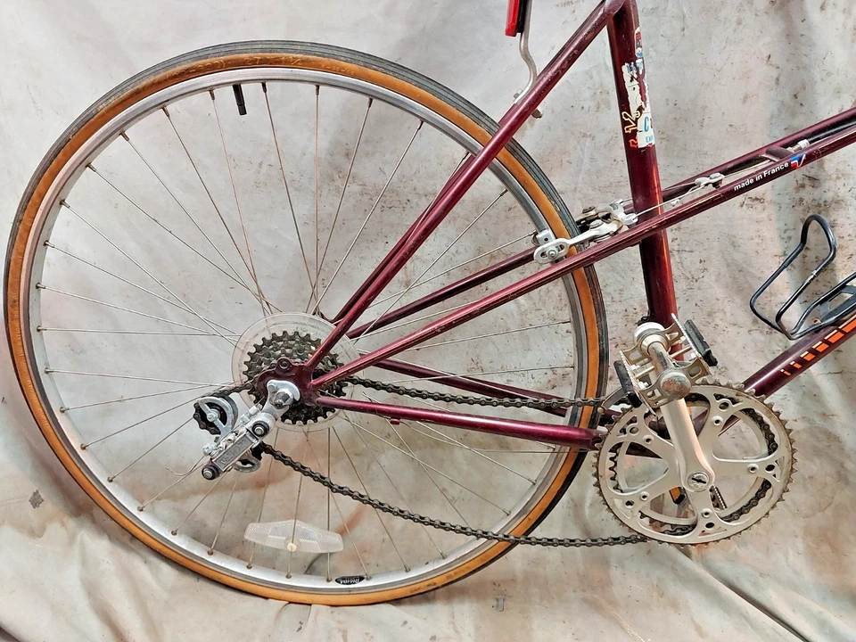 Bicicleta de carretera Peugeot Mixte Touring 1985 50 cm pequeña de acero a tope paso 16 velocidades~ Foto 3 de 4