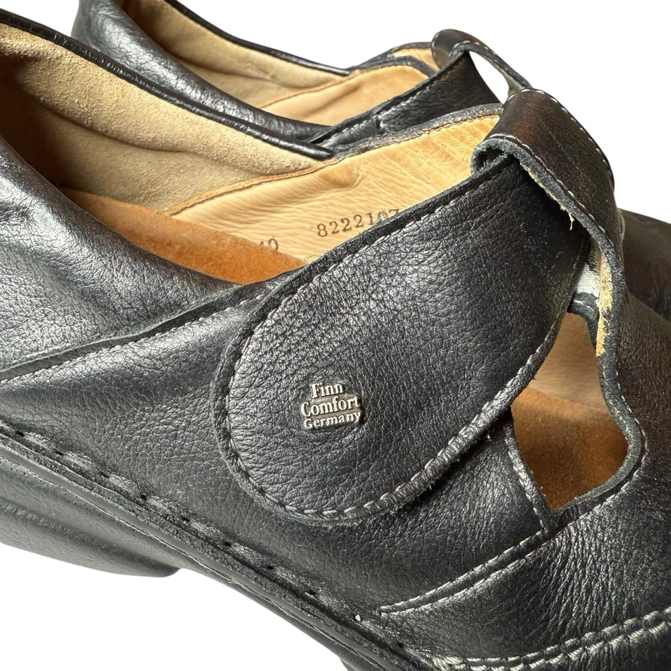 Zapatos Mary Jane Finn Comfort Nashville Correa en T Cuero EE. UU. 9-9,5 UE 40 Caminar Foto 4 de 4