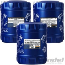 3x10 Liter SAE 5W-40 MANNOL ENERGY FORMULA PD MOTOR�L passend f�r VW, MB, BMW