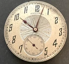 Antique 1925 Hamilton Grade 912 Pocket Watch Movement Running Ticks 12s 17j USA