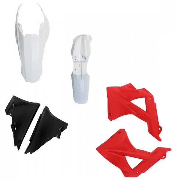 Polisport Plastikkit Passt An Gas Gas EC 125 200 250 300 `11 Weiß/Rot/Schwarz-image