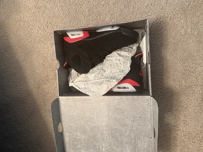 Jordan Air Jordan 6 Black/Red Colorblock High Top Men s Lace-Up Sneakers