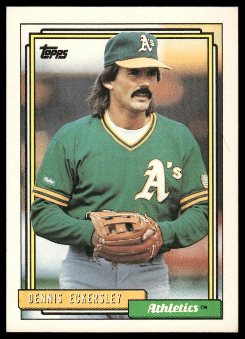 Dennis Eckersley 1992 Topps Micro #738 Oakland Athletics