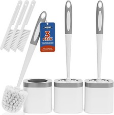 Toilet Brush 3 Pack Toilet Brush Holder Set Bathroom Accessories Toilet Bowl