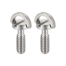 2Pcs 1/4" Male Mounting Screw Adapter Slotted 0.79" Length for Camera Tripod
