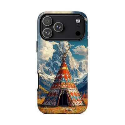 Phone Ink - iPhone | Galaxy | Pixel Case - Indian Tipi Mountain Wilderness