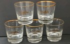 Heirloom 3.5" Tall Cocktail Glasses - Gold Eagle Design - Set Of 5 — photo 1