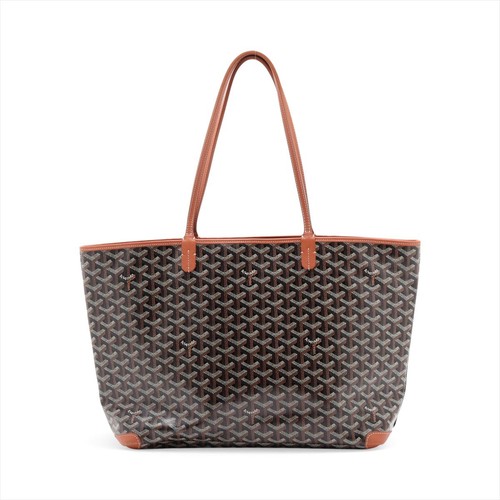 Goyard Alto PM Tote PVC / Leather Brown Unisex Bag #ALB7291
