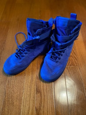 Nike Special Field Air Force 1  Game Royal  Suede Sneakers 864024-401 US 9.5 New