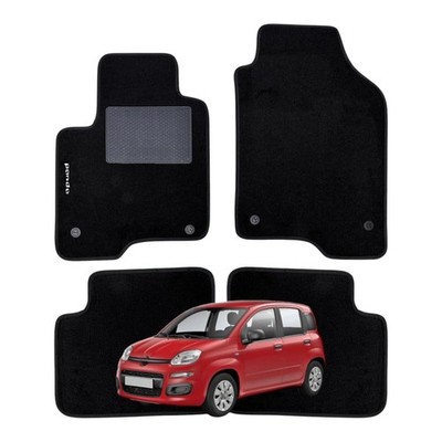 Tappeti Auto In Moquette Per Dacia Duster 2010-2017 - Set 4 Pezzi Con Antiscivolo E Punti Fissaggio Tondi, INTERASSE 27 Cm - 2