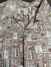 Tori Richard Hawaiian Shirt Mens Aloha Tropical Cotton Lawn Button Down Large