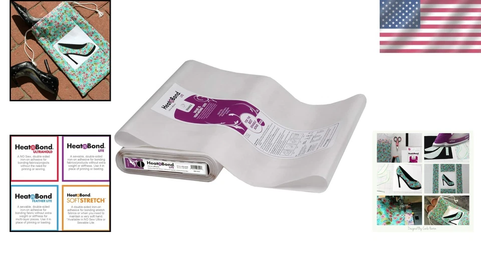 Heat Activated Fabric Bonding Adhesive - 17" x 35 Yds - Image 2 of 4