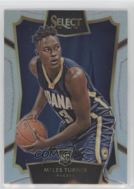 2015-16 Panini Select Concourse Silver Prizm Myles Turner #8 0b0