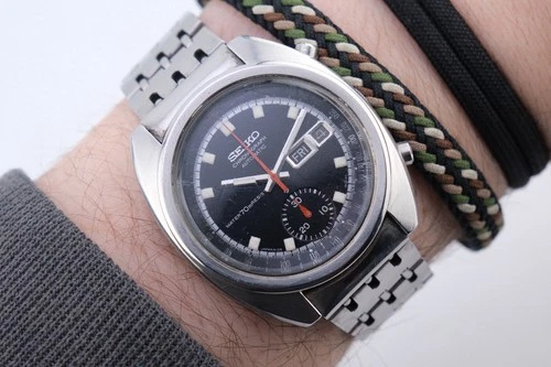 Vintage Seiko 6139-6012 Automatic Chronograph “Bruce Lee” Men's Watch Working