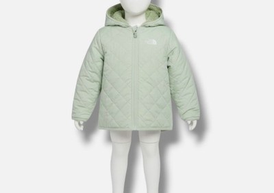 The North Face Infant Baby Green Reversible Shady Hood Fleece Jacket Size 18-24M