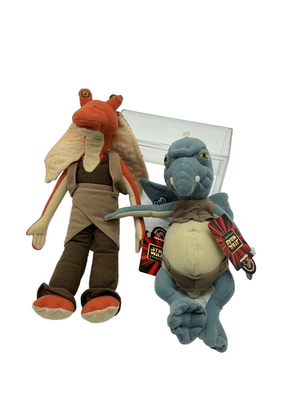 LOT of 2 Applause STAR WARS Episode 1 Jar Jar Binks 12