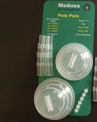 Medusa Pellet Töpfe Größen Schröpfset + 4 verschiedene Größenadapter
