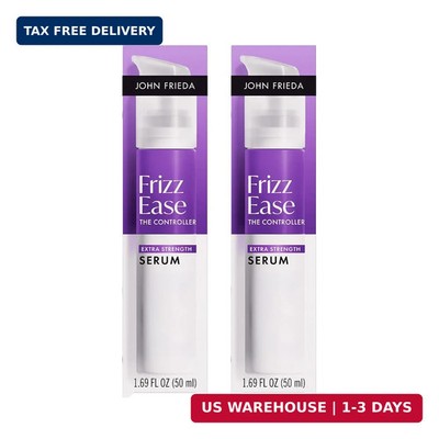 John Frieda Frizz Ease Extra Strength Hair Serum, 1.69 fl oz, 2-Pack