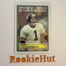 Rh1465 1983 TOPPS FOOTBALL CARD GARY ANDERSON #356--ROOKIE--STEELERS-rc. rookie card picture