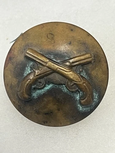 1x Original US WW2 Military Army  Collar Disc Pin Insignia  Military Police MP