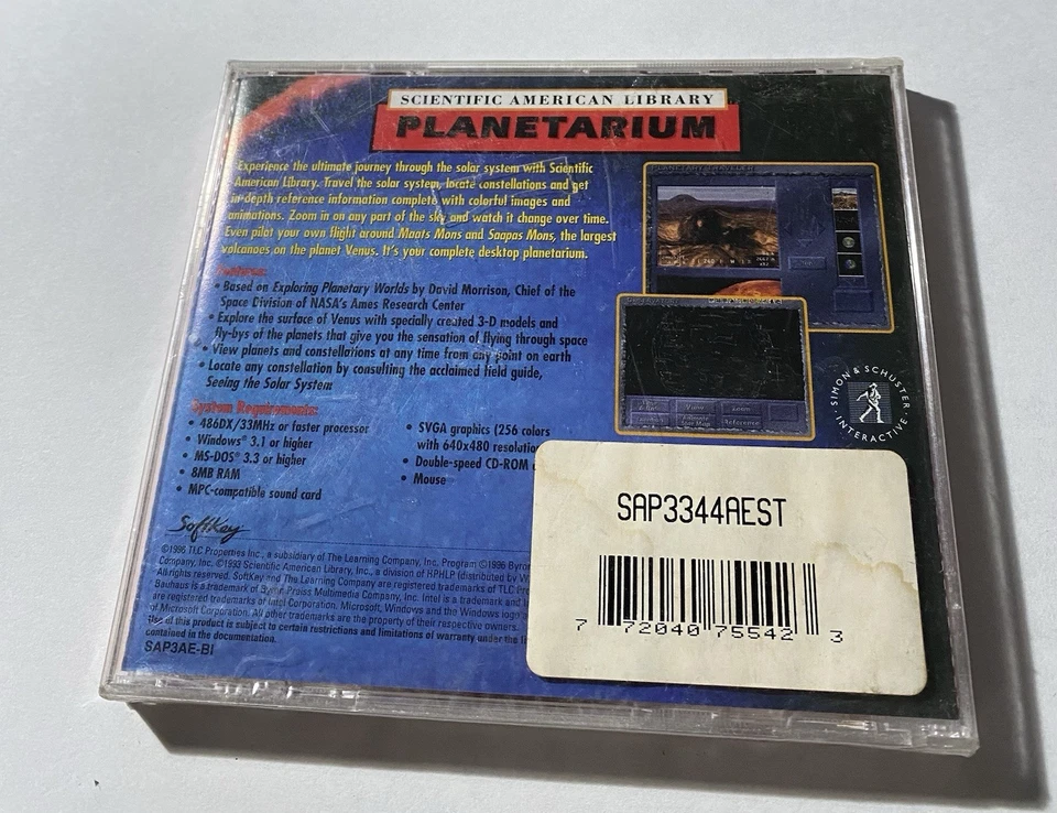 Planetarium: Scientific American Library CD (1996, Microsoft Windows 95) Planets - Image 4 of 4