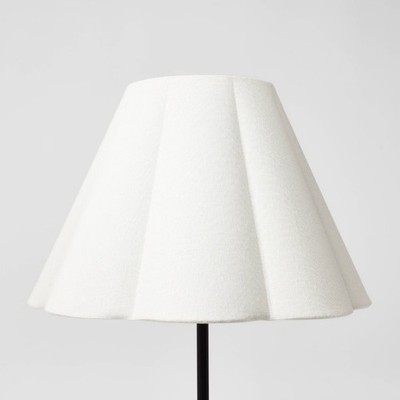 Scallop Pleated Lamp Shade White