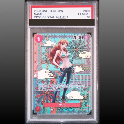 PSA 10 Nami SP Alt Art OP01-016 Awakening of the New Era Japanese ONE PIECE Card