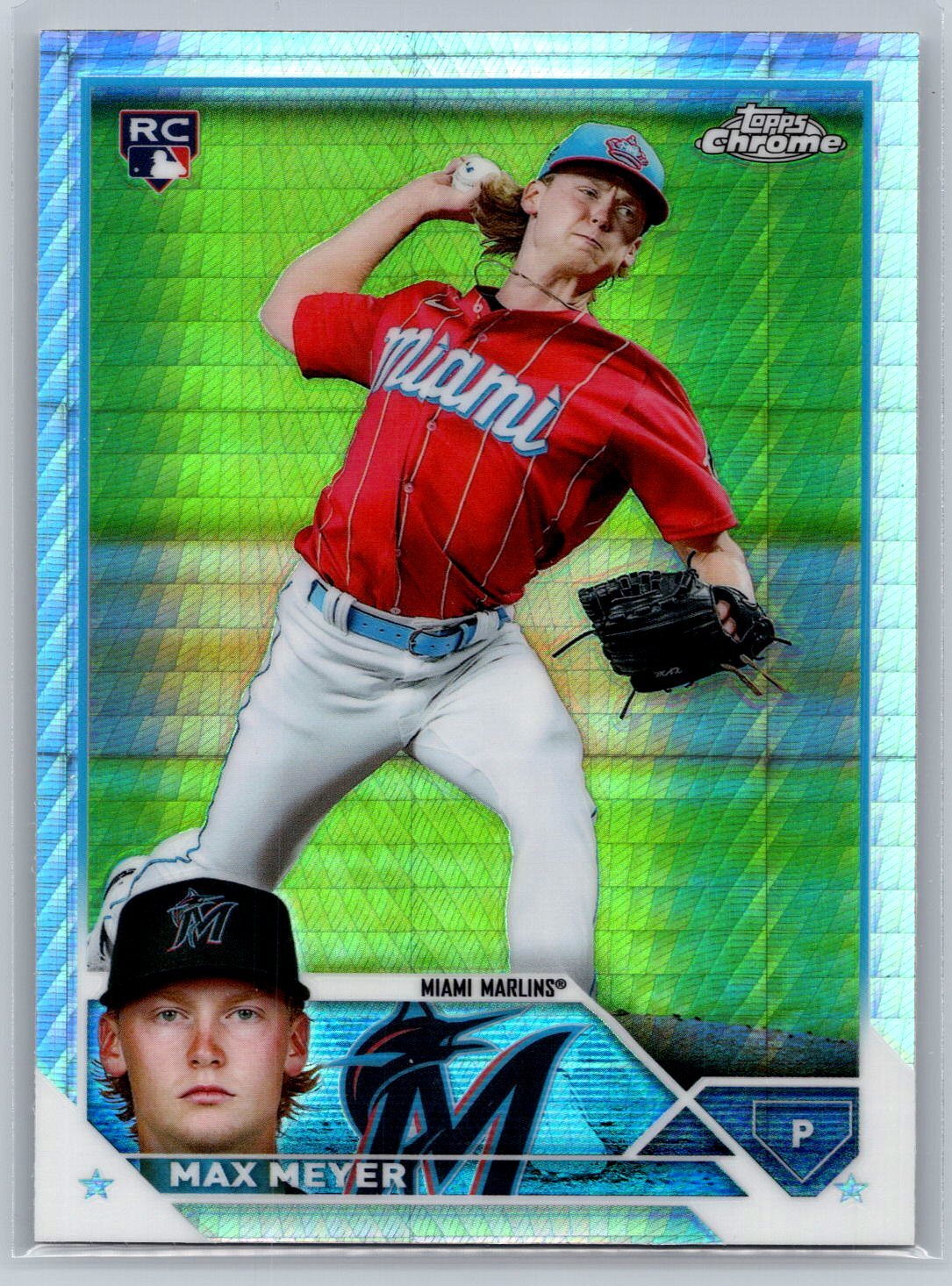 2023 Topps Chrome #104 Max Meyer Prism Refractor Rookie RC