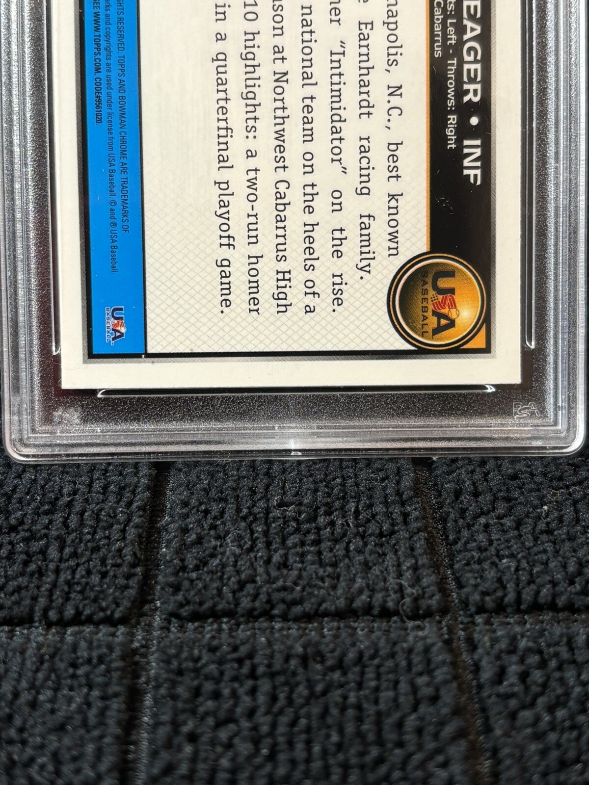 2010 BOWMAN CHROME COREY SEAGER DP+PROS REFRACTOR PSA 10 #108 view 6