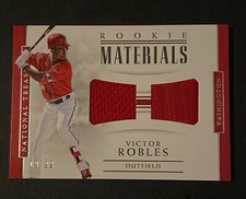 2018 Panini National Treasures VICTOR ROBLES Rookie Jersey Card /99 Nationals
