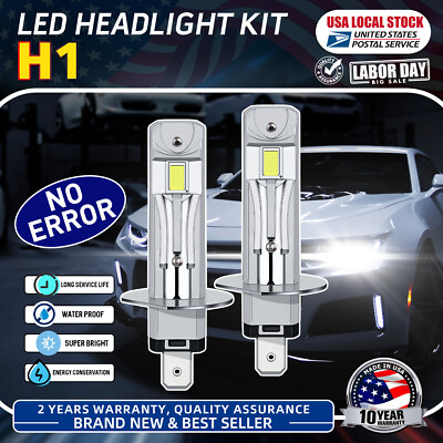 4× H1 LED Headlight 20000LM Super White For Audi TT Quattro 2000-2006 Error Free