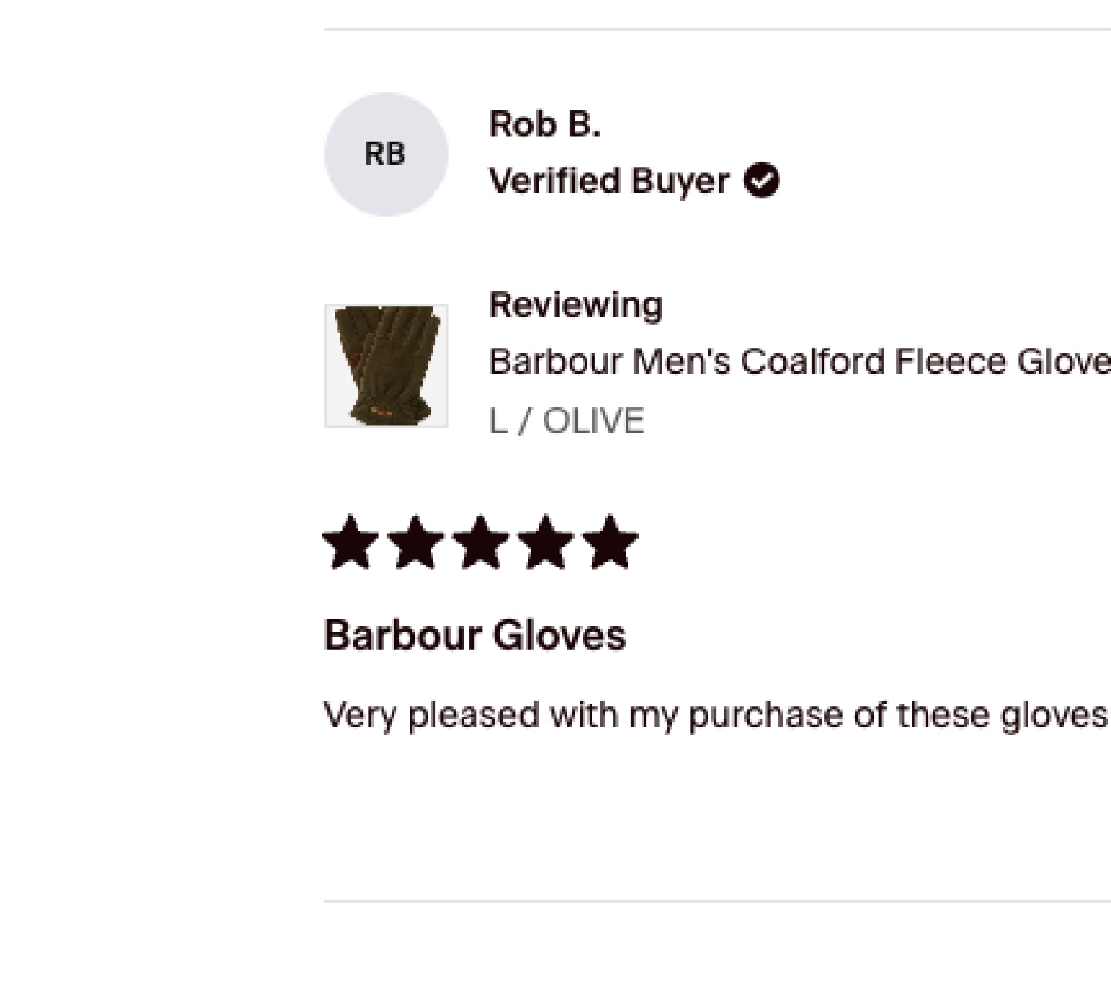Barbour Coalford Thermal Fleece Gloves Dk Olive MSRP$75 British Lux -Great Gift!