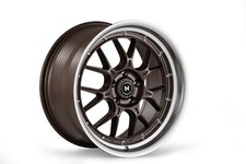 18x8.5 5x114.3 Et35 Cb73.1 Mflow Mfl2 Deep Dish Wheels Matte Bronze Silver Lip 18x8.5 5x114.3 Et35 Cb73.1 Mflow Mfl2 Deep Dish Wheels Matte Bronze Silver Lip