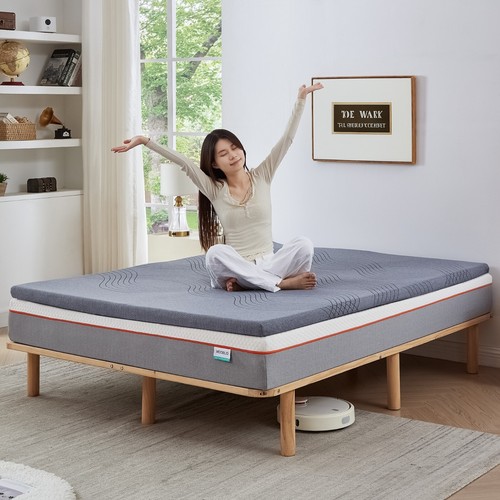 VECELO Mattress Topper Gel Memory Foam Cooling Mattress Pad Comfort Breathable - Picture 8 of 19