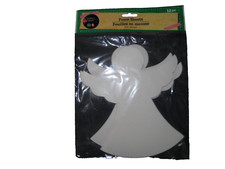 12 pc White Angel Foam Shape Sheets Arts  Crafts Kids Crafters Square 8x6.75
