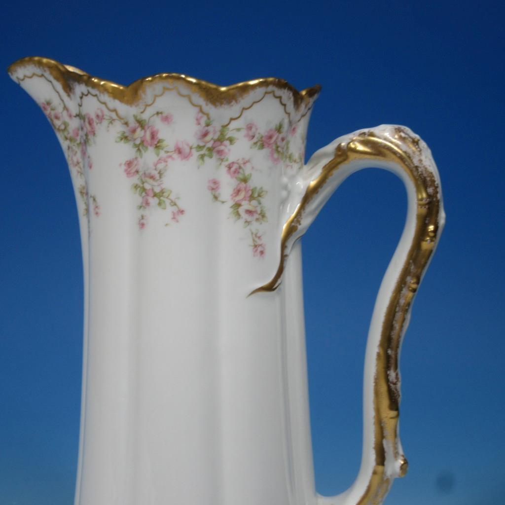 Theodore Haviland Limoges France Double Gold Pink Roses 10½