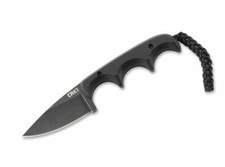 CRKT Minimalist Drop Point Neck Knife EDC coltello da collo 5Cr15MoV G10 nero 2384K