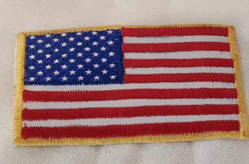 USA Flag Patch United State America US Embroidered Sew or Iron on Biker Badge