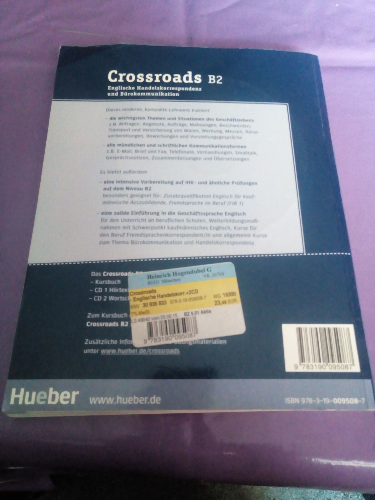 Crossroads Englische Handelskorrespondenz Und Burokommunikation Kurspaket Von Birgit Abegg 11 Taschenbuch Gunstig Kaufen Ebay