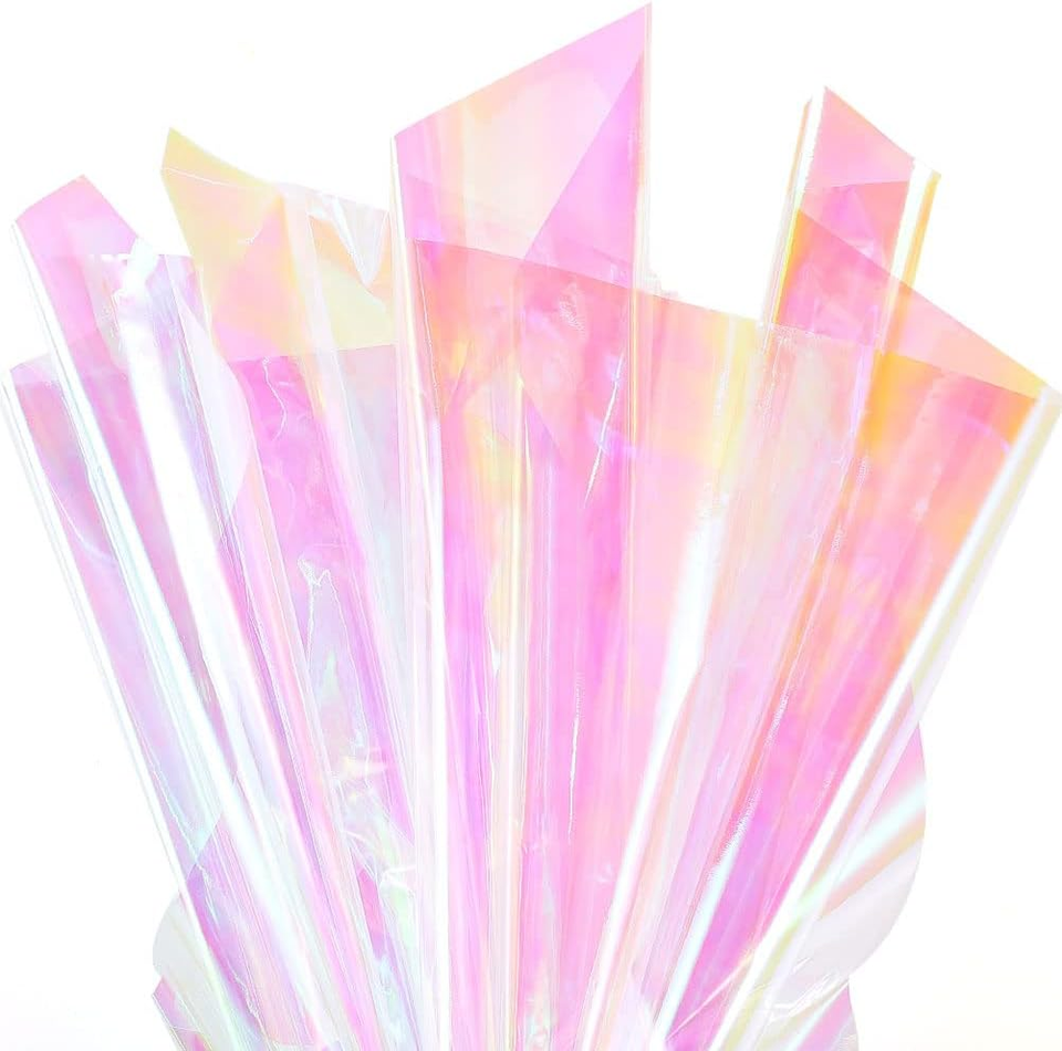32In X 50 Ft Iridescent Cellophane Wrap for Gift Baskets Birthday