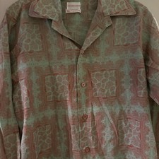 Vintage Mod Paisley Saks Fifth Avenue Shirt 15 1/2