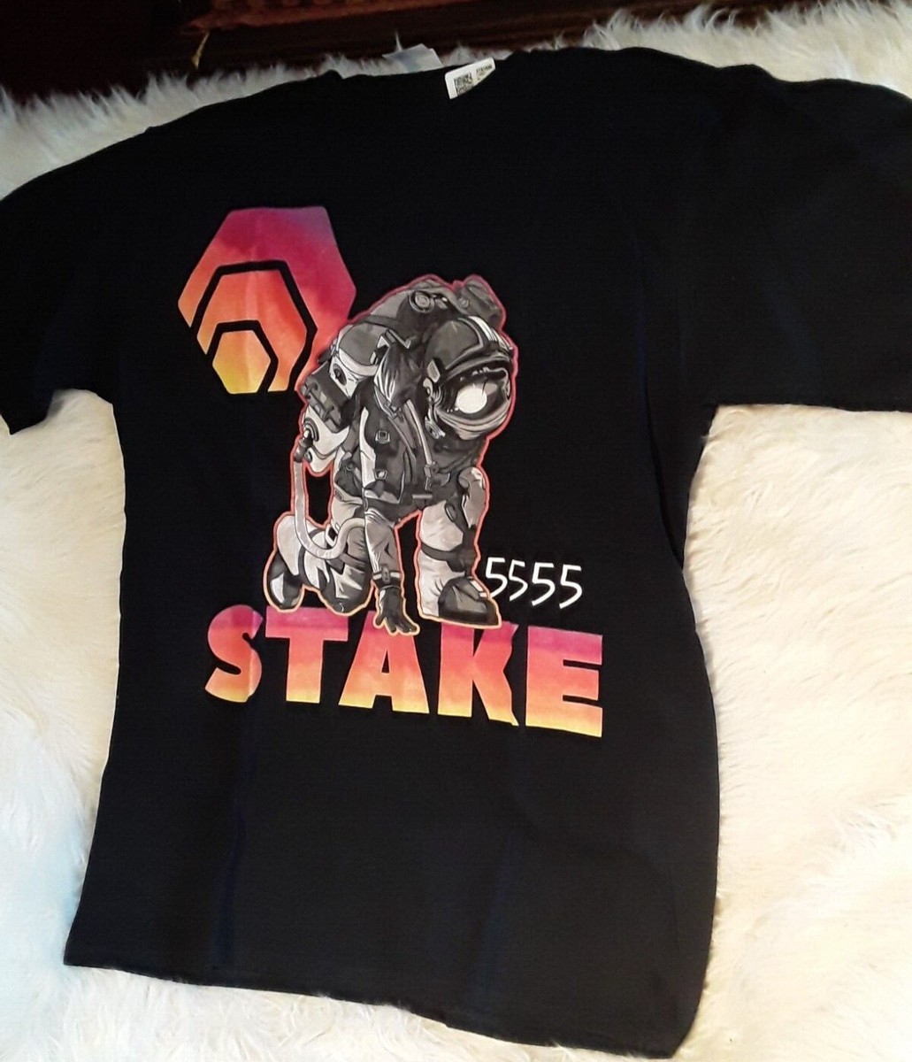 RARE ! Hex Cryptocurrency Stake 5555 Astronaught T- Shirt Medium | eBay