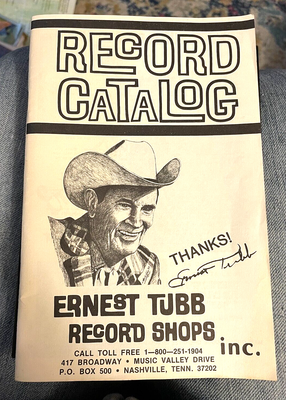 Vtg Ernest Tubb Record Shops Catalog 1980 Photos, Record Lists Nashville TN  | eBay