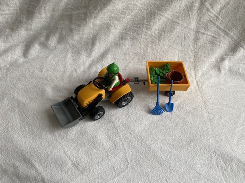 Playmobil 4486 Traktor mit Anhänger, Gartentraktor mit Anleitung, vollständig - Bild 3 von 6