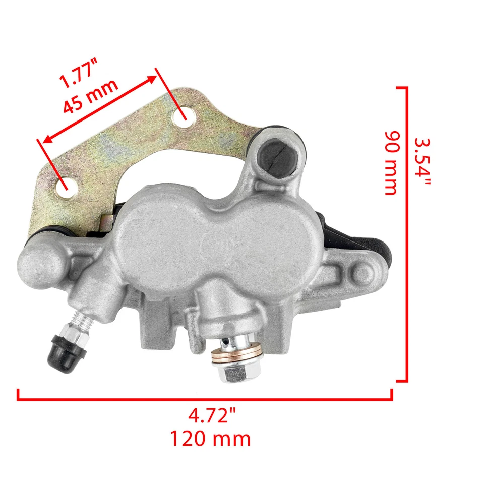 Front Left and Right Brake Caliper w/ Pads Fits Kawasaki KFX700 KSV700 2004-2009 — 第 3/4 张图片