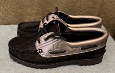 Timberland Women's Heritage Noreen 3-Eye Lug Nubuck Boat Shoes Size 7 NWOB $140